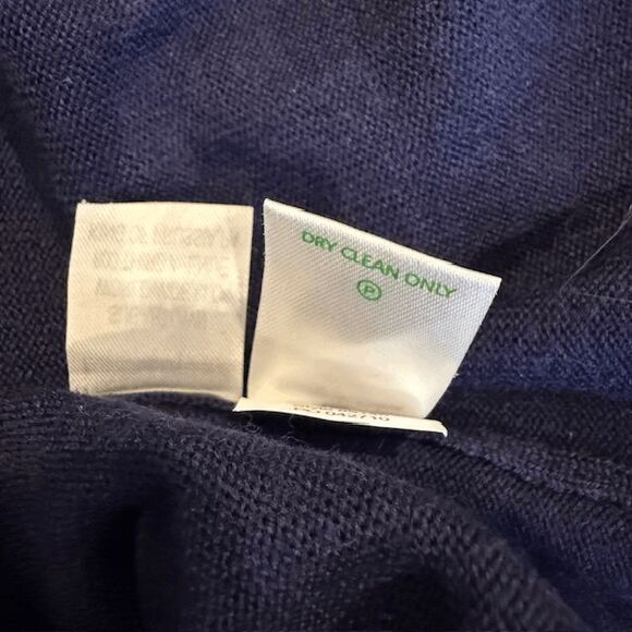 Lilly Pulitzer Delvin Merino Wool Sweater Dress Navy with Metallic Gold Size XL - Picture 7 of 11